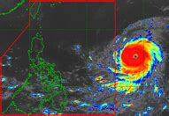 Super Typhoon Mawar slightly intensifies as it moves toward PAR .